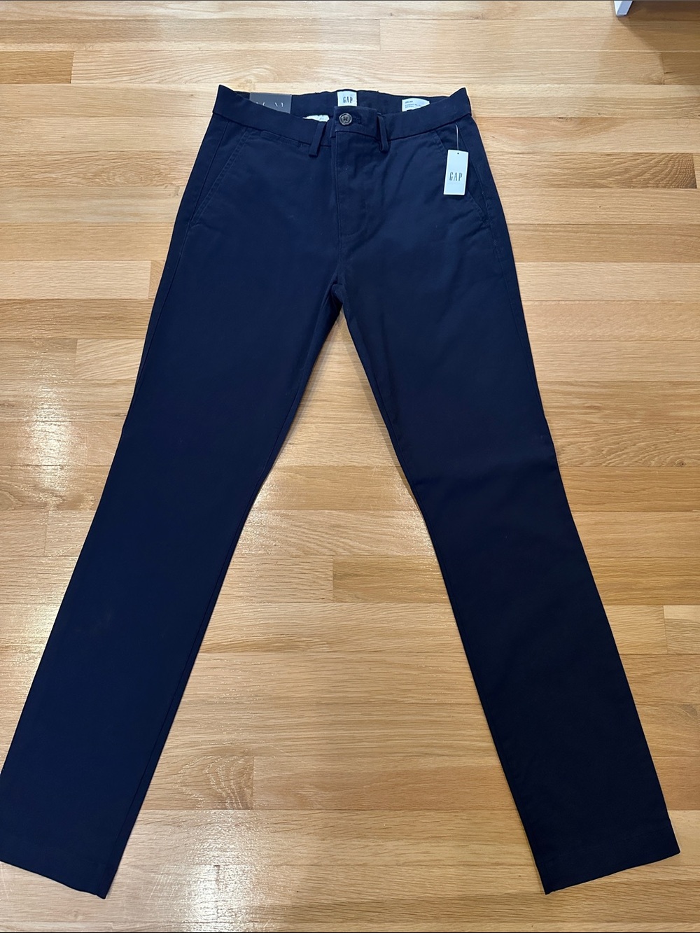GAP Men's Dark Navy Straight Chino Pants